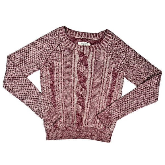All Saints Sweaters - ALLSAINTS Lomond Jumper Womens Size 4 Cable-Knit Wool Linen Sweater Pink